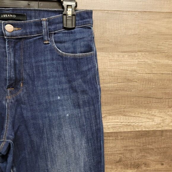 J Brand Alana Volatile High Rise Crop Jeans Size 29 Womens Blue Dark Wash Skinny - Picture 7 of 16